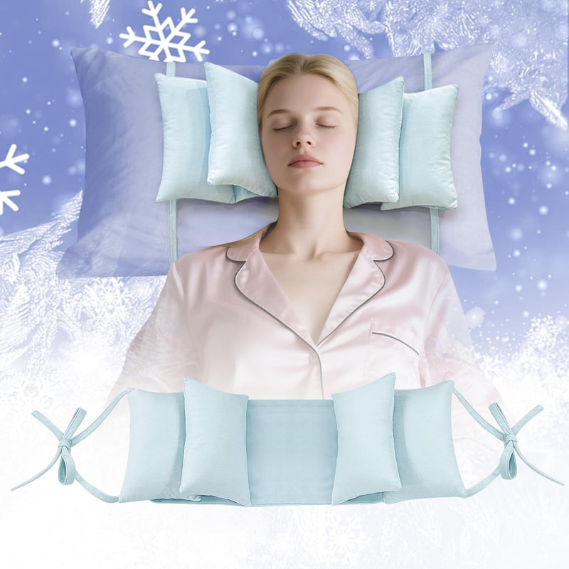 [Australia] - Mybow Beauty Pillow for Sleeping on Back, Anti Wrinkle Aging Pillow for Women, Back Sleeper Pillows Neck Support, Keep Head Straight, Wrinkle Prevention, Face Head Stabilizing Positioner (Blue) 
