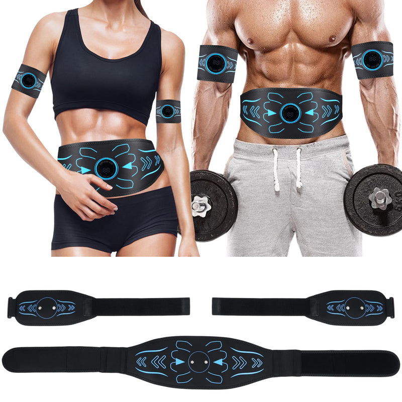 [Australia] - Electronic Muscle Stimulator - Fitness Training Equipment for Men & Women, 8 Modes Electronic Abdominal Stimulator for Full Body Workout, Fitness Equipment for Strength Training, Toning, Recovery 