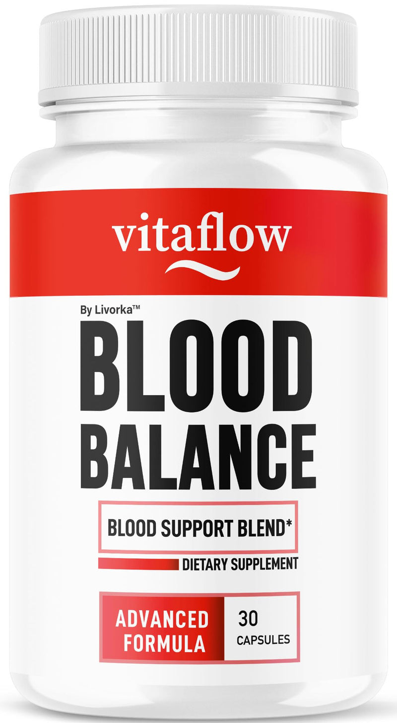 VitaFlow Capsules - Official Balance Supplement Support Capsule, Vitaflow All Natural Premium Advanced Formula, Vita Flow Pills Balance Support, 30 Capsules for 1 Month