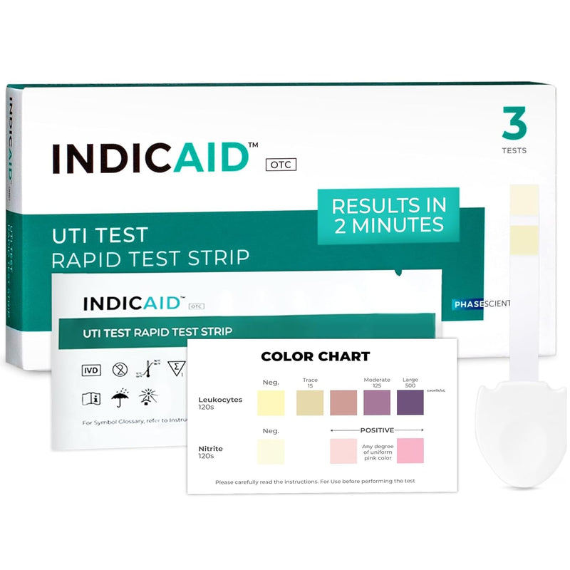 UTI Test Strips for Home Use | Detects 2 Markers of Leukocytes & Nitrites | Accurate Results in 2 Minutes | Urinary Tract Infection Testing Know Why to Guide Your Next Step