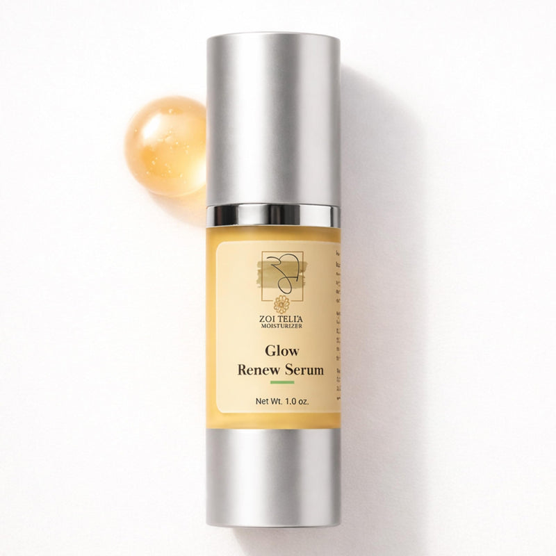 Glow Renew Serum with Retinol, Hyaluronic Acid & Vitamin C - 1.01 Oz | Sodium Ascorbyl Phosphate & Fruit Extracts, Airless Pump, Lightweight Hydrating Formula, Deep Moisturization, Fragrance Free