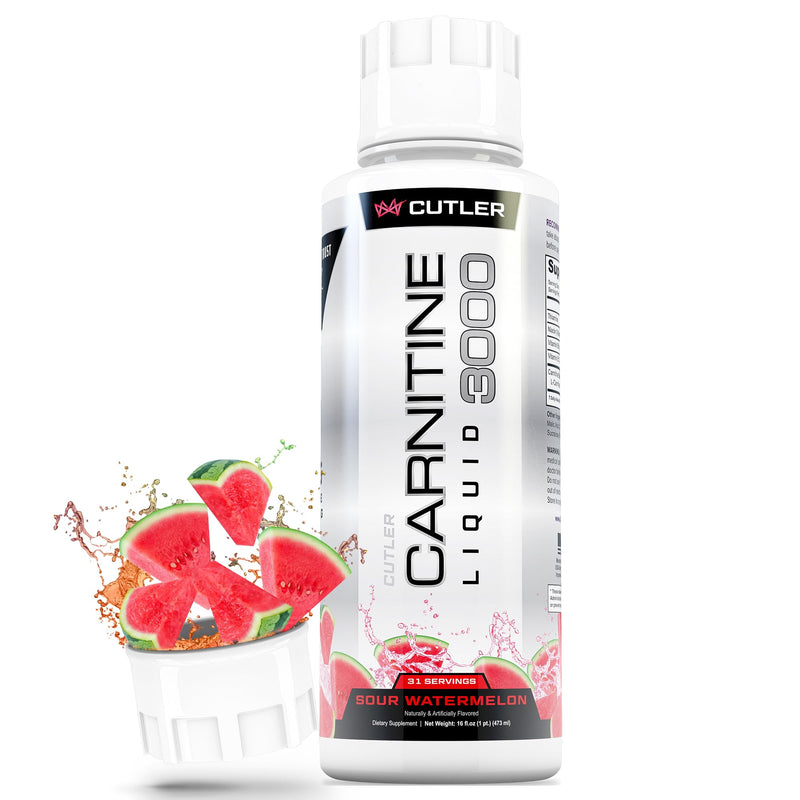 Cutler Nutrition Liquid L-Carnitine Fat Burner with Acetyl L-Carnitine | Watermelon Flavor, 16 fl oz | Triple-Form Liquid with L-Carnitine Tartrate for Energy, Metabolism and Workout Support 16 Fl Oz (Pack of 1)