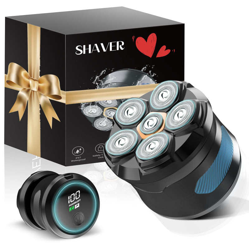 [Australia] - Electric Razors for Women, 6D Electric Shaver for Women Legs, Painless Hair Remover with Magnetic Head, Lady Bikini Shaver for Whole Body, Blue 