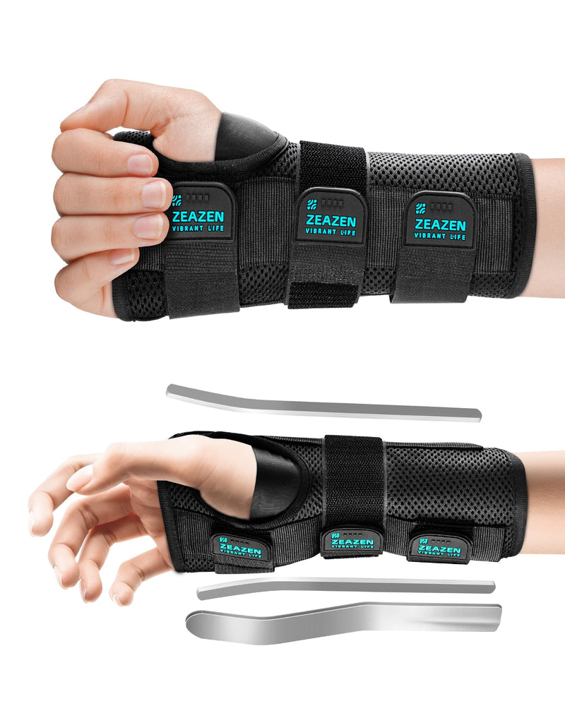 [Australia] - Carpal Tunnel Wrist Brace - Adjustable Night Support with Splint for Tendonitis, Arthritis, Sprains & Wrist Pain Relief - One Size Fits All, Men & Women (Right Hand, One Size) Right hand 