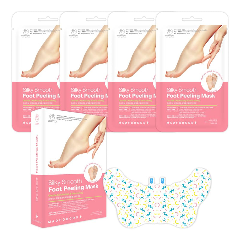[Australia] - Silky Smooth Foot Peeling Mask – Exfoliating Booties for Soft Feet, Callus & Dead Skin Remover, Easy At-Home Pedicure (2 Pairs / 4 Pairs) (4 Pairs (Pack of 1)) 4 Count (Pack of 1) 