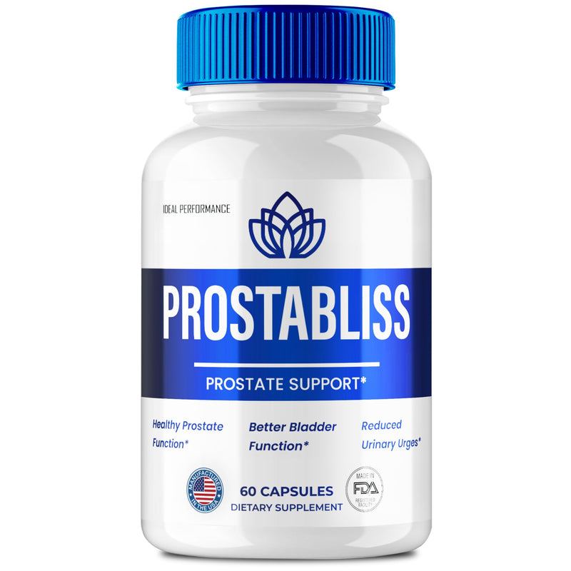 ProstaBliss Prostate Capsules - Official ProstaBliss Supplement Pills - Maximum Strength, All Natural Formula Support Prostate Health, Prosta Bliss Health Pastillas Reviews (60 Capsules)