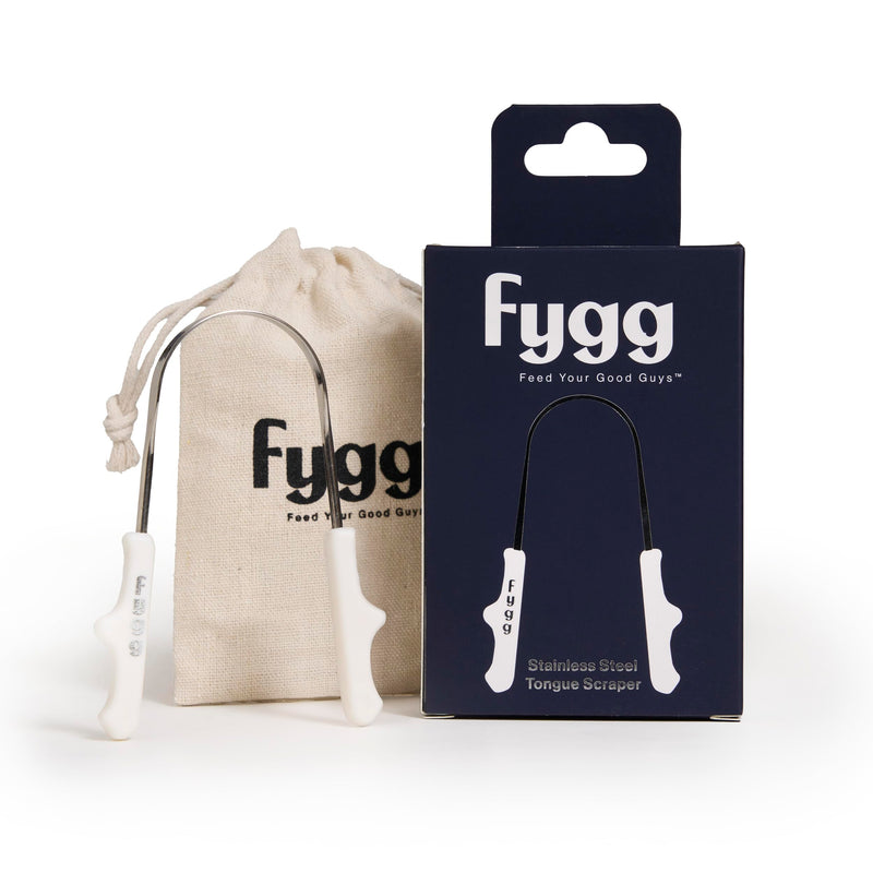[Australia] - Stainless Steel Tongue Scraper with Cotton Storage Bag, Gentle Oral Care Tool for All Ages 