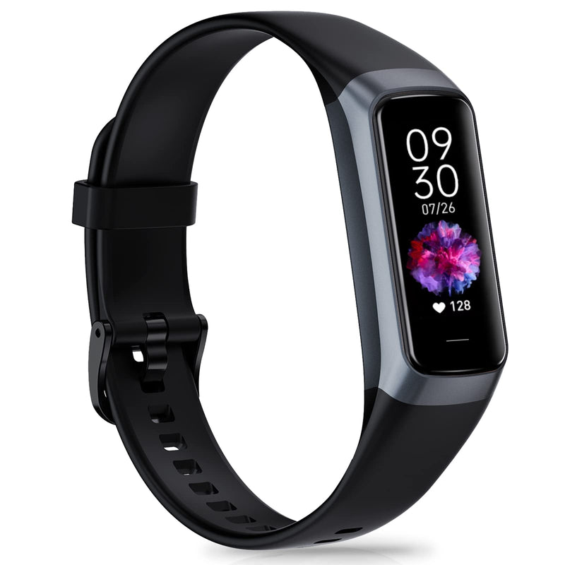 [Australia] - Fitness Tracker, Blood Pressure Watch with 24/7 Heart Rate, Step Counter for Walking, Step Trackers Activity Pedometer for Women Men Android iOS black 