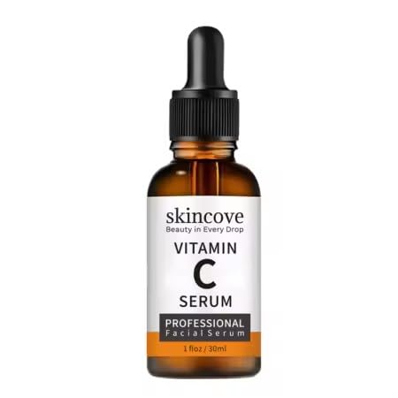 Skincove Vitamin C Serum Anti Aging Facial Serum with Vitamin C, Hyaluronic Acid, Vitamin E Brightening Serum Even Skin Tone, Improve Appearance of Dark Spots, Fine Lines & Wrinkles, 1 Fl Oz