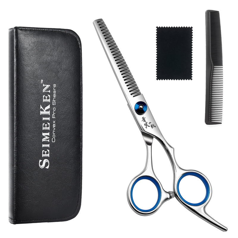 Hair Cutting Scissors, Thinning Shears Professional Haircut Scissors, 6.0 Inch Texturizing Teeth Shears for Hairdressing, Salon and Home Use Silver-6.0 Inch Tooth