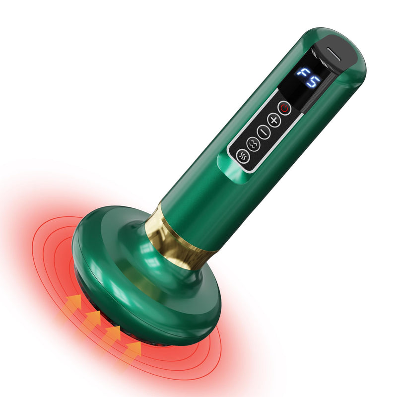 [Australia] - Handheld Cupping Massager with 12 Adjustable Suction Levels, Rechargeable Cordless Design for Lymphatic Drainage and Anti Cellulite Tool, Cellulite Remover for Legs, Arms, Shoulders 