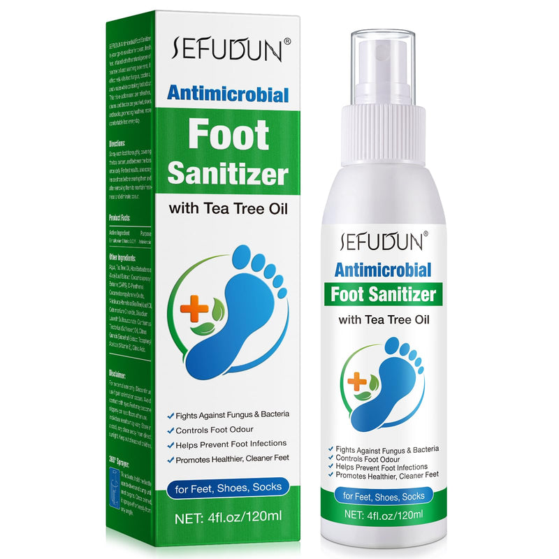 [Australia] - Foot Tea Tree Oil Spray - Odor Control & Itch Relief with Tea Tree Oil | 120ml (4oz) | Natural Foot Deodorizer for Fresh, Clean Feet. 