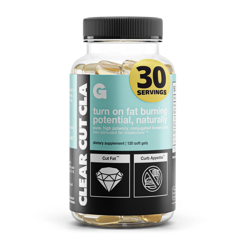 [Australia] - Gains in Bulk Clear Cut CLA, Pure Conjugated Linoleic Acid Supplements for Men & Women to Support Body Composition & Fitness Goals, Gluten Free, Vegan, Non GMO, 1000 MG per Capsule, 30 Servings 