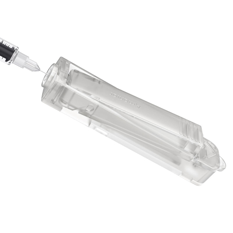 [Australia] - Sharps Container, FSA/HSA Eligible Needles Clip for Syringes with Needle Sharps Containers for Home and Travel Use (1 Pack) Standard Transparent 1 