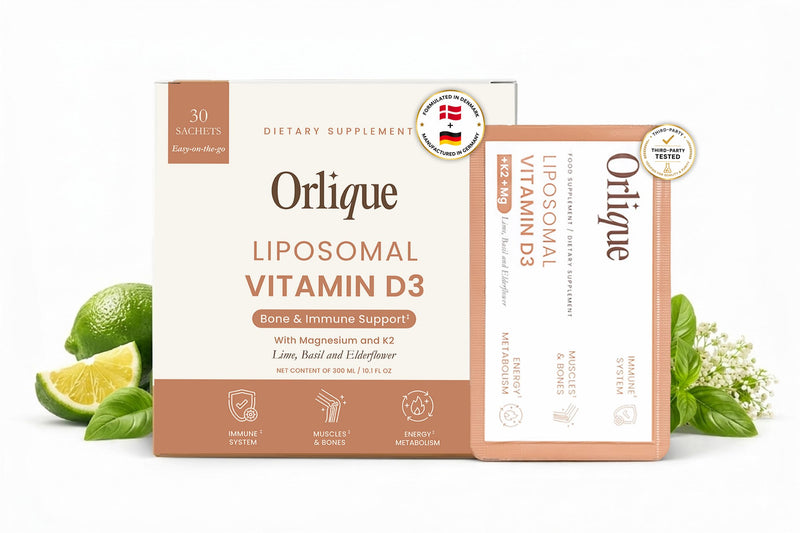 Liposomal Vitamin D3 K2 Magnesium | High Strength 100 mcg Vitamin D3, MK-7 K2 & Magnesium Citrate | Immune, Bone, Muscle & Teeth Support | Vegan Liquid Drops, High Absorption | 30 Sachets