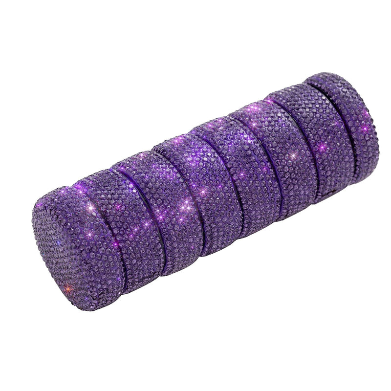 Pill Organizer Travel Medicine Supplement Organizer Weekly Pill Box 7 Day Daily Vitamin Cases Portable Stackable Pill Caddy for Women(Purple) Purple