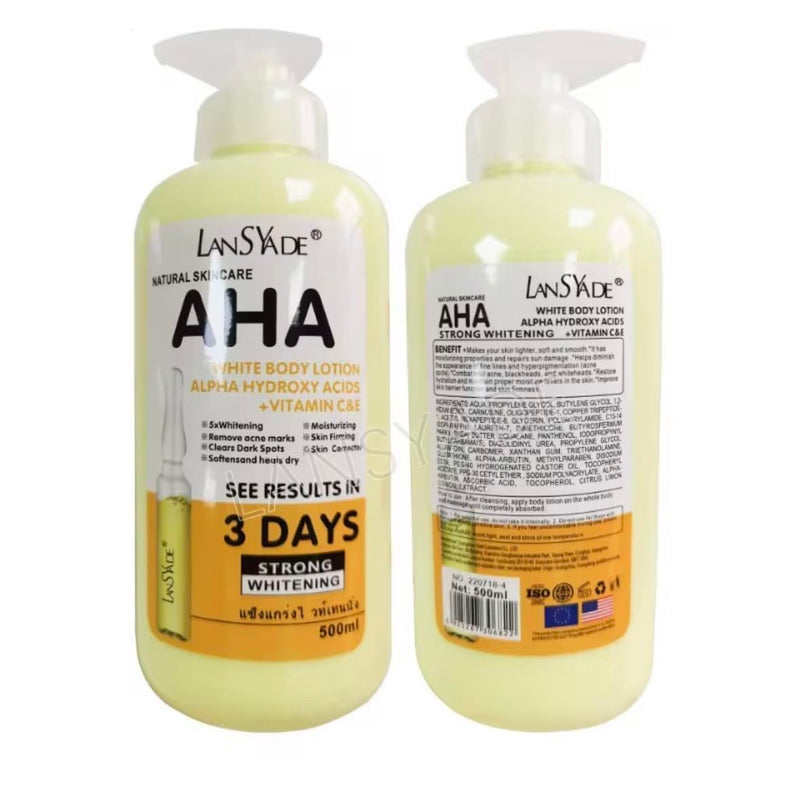 AHA Body Lotion with Vitamin C&E, 500ml
