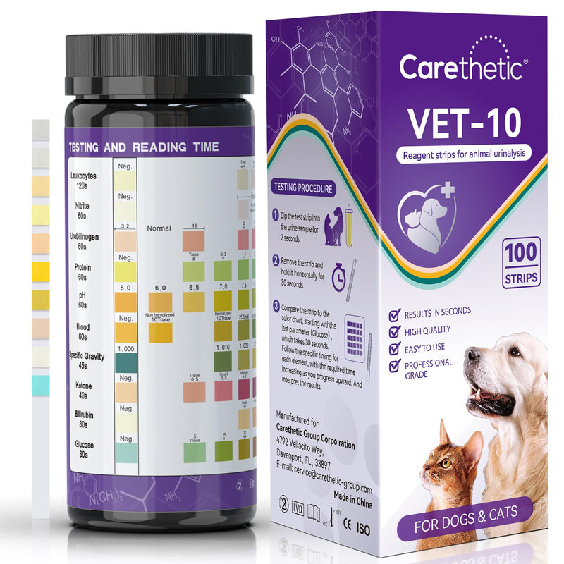 [Australia] - Pet Urine Test Strips ‚Äì 10 Parameter Cat & Dog Urine Test Kit, at-Home UTI Test for Cats & Dogs, Easy to Use, Fast Results 
