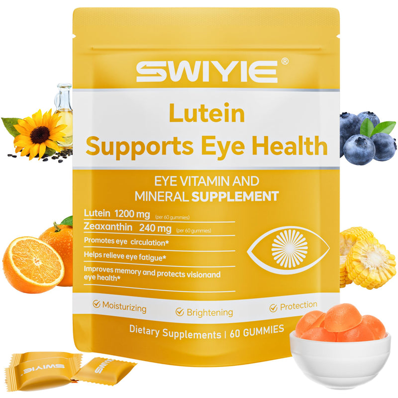 [Australia] - Lutein Gummies ‚Äì Eye Vitamin and Mineral Supplement with 20mg Lutein & 4mg Zeaxanthin ‚Äì Gummy Vitamins for Eye Health Support ‚Äì Naturally Flavored, 60 Gummies 