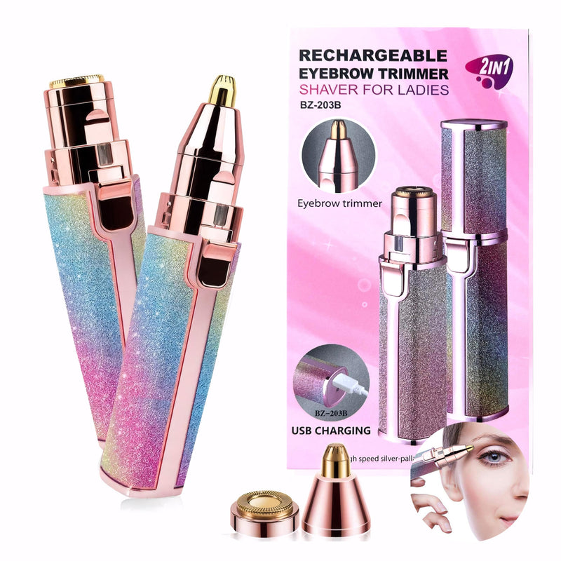 [Australia] - Electric Eyebrow Razor, Nose Trimmer, Nasal Hair Remover, Epilator Eyebrows Lip Fuzz, Remover Shavers Clippers Epilators Hair Removal for Women Sensitive Beauty Accessories Tools 