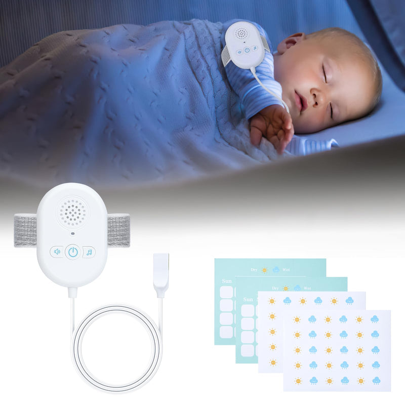 [Australia] - ZOOS Bedwetting Alarm Rechargeable Bed Wetting Alarm, 3 Levels of Volume Control and Vibration, High Sensitivity Sensor Bedwetting Monitors for Boys and Girls, 3 Selectable Sounds, 3 Reminder Modes 