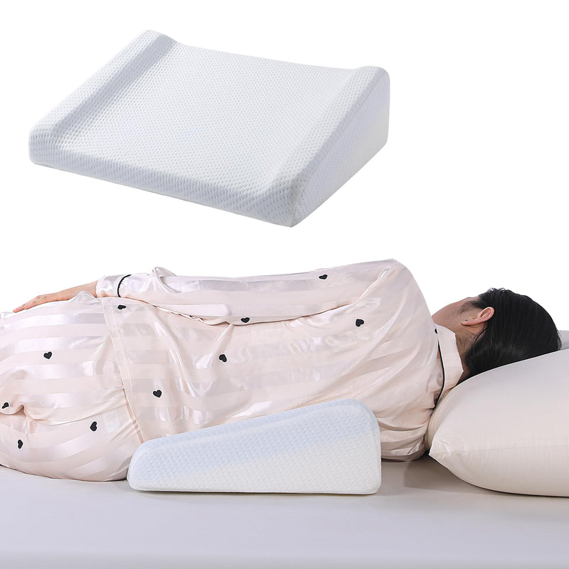 [Australia] - MABOZOO Shoulder Pain Relief Pillow, Memory Foam Shoulder Sleeper Pillow for Pain Relief Sleeping, Wedge Bolster Pillow for Side, Back and Stomach Sleepers 