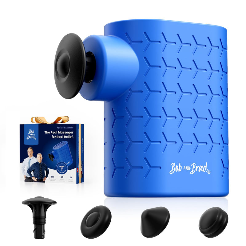 [Australia] - BOB AND BRAD P5 Mini Massage Gun, Pocket-Size Massager for Travel, Ultra-Small Portable Massage Gun for Back & Shoulder Daily Comfort, FSA Quiet Massager HSA Eligible, Gift for Family, Only 0.49 lb 