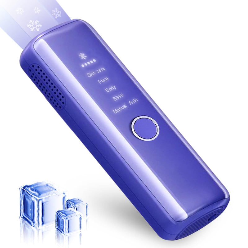 [Australia] - IPL Hair Removal,Laser Hair Removal device with Ice Cooling, Painless & Long-Lasting Results, At-Home Hair Remover, 5 Levels, 2 Modes, 3 in 1 Set, Permanent hair removal for women and man. 