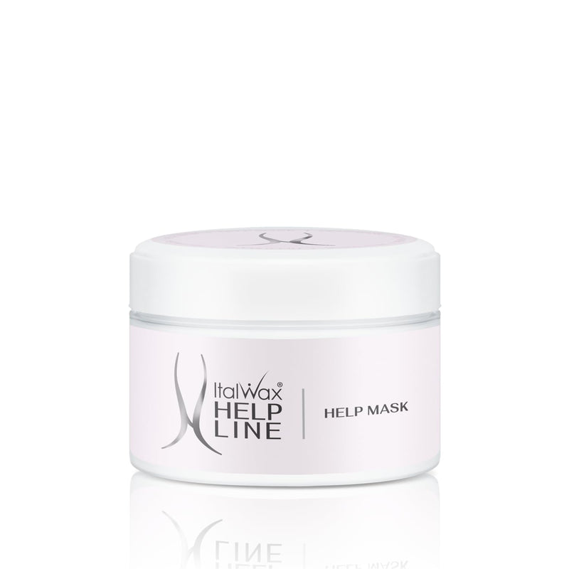 [Australia] - Italwax Help Line Help Mask 8.45oz (250g) – Leave-In Soothing Mask with Tea Tree Oil and Calamine – Calms and Protects Sensitive Skin After Waxing – For Professional and Home Use 8.45 Ounce (Pack of 1) 