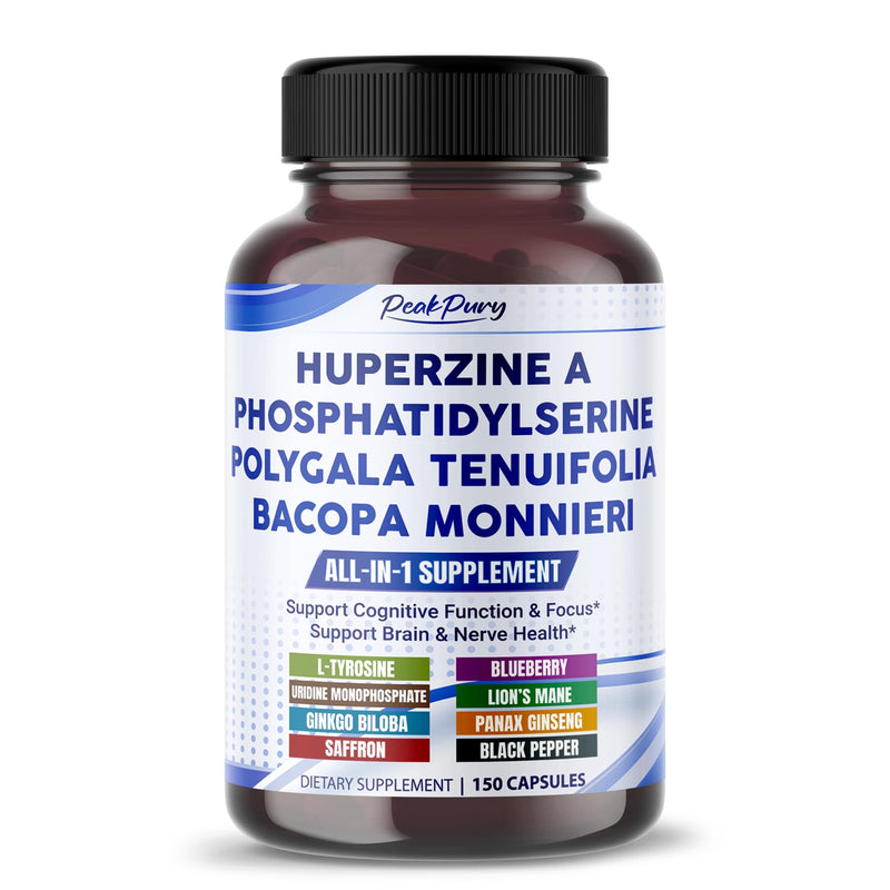 [Australia] - Premium All-in-1 with Huperzine A, Phosphatidylserine, Polygala & Bacopa ‚Äì 150 Capsules ‚Äì Made in USA ‚Äì Non-GMO & Gluten-Free* 150 count (pack of 1) 