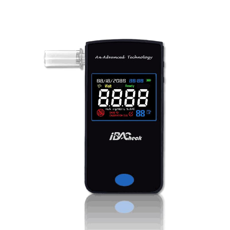 Alcohol Test with Large 2.2'' 3 Color Display. Ultra Thin 12mm Thick Portable Breath Analyzer. Rechargeable with 200 Memories & Perpetual Calendar; Low Standby (Multicoloured)