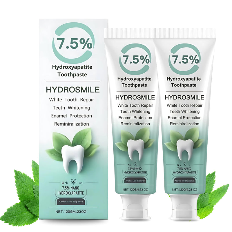 [Australia] - Hydroxyapatite Toothpaste – Nano Hydroxyapatite, Fluoride Free for Adults, Non Fluoride Formula for Enamel Repair & Sensitive Teeth, Mint Flavor, Pack of 2 (120g Each) 