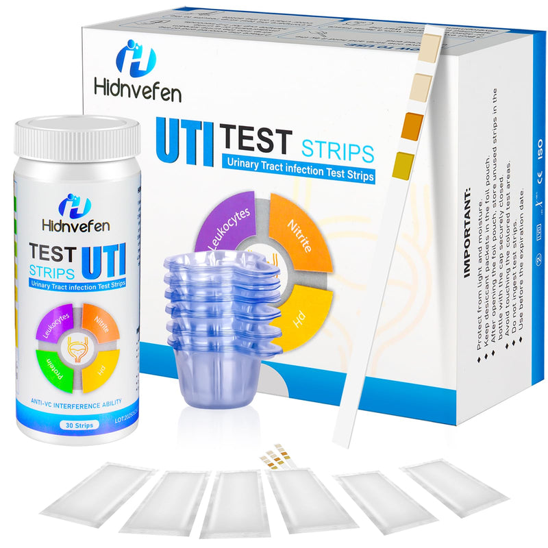 [Australia] - 4-in-1 UTI Test Strips, Full Panel Urinary Tract Infection Test Kit at Home for Women Men Kids, Urinalysis Leukocytes, Nitrites, PH, Protein Urine Strip for UTI and Bladder 