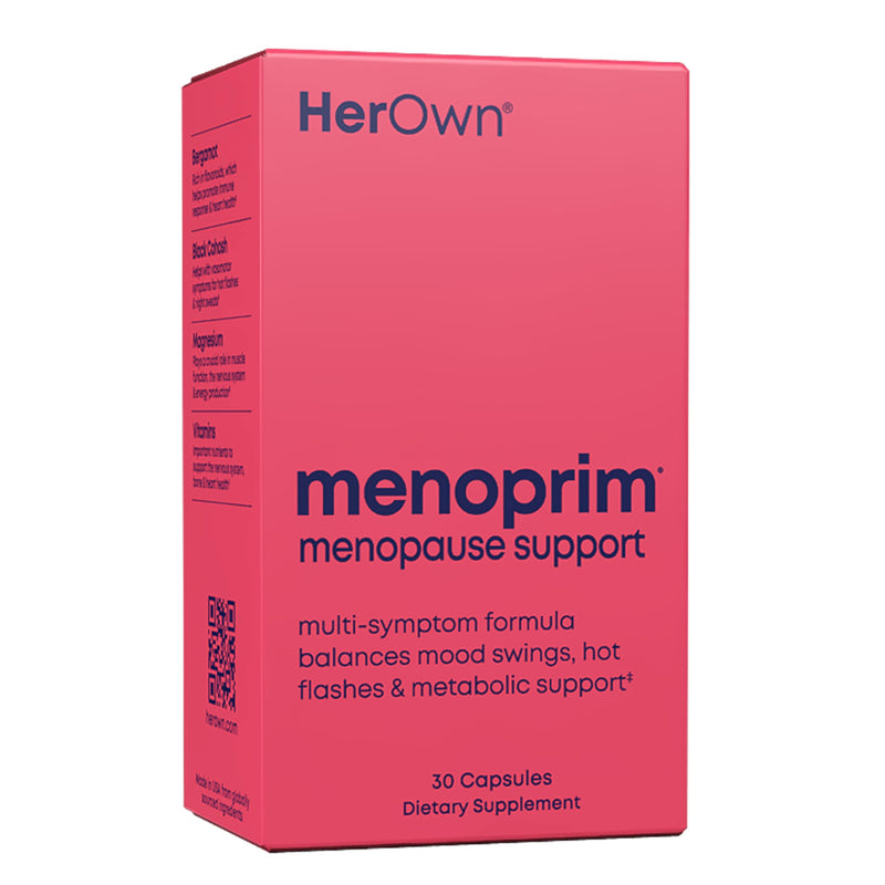 [Australia] - Her Own Menoprim, Menopause Support, Female Hormonal Balance Capsules for Night Sweats, Hot Flashes & Mood Swing Support, Bergamot Orange & Black Cohosh Root, 60 Capsules 