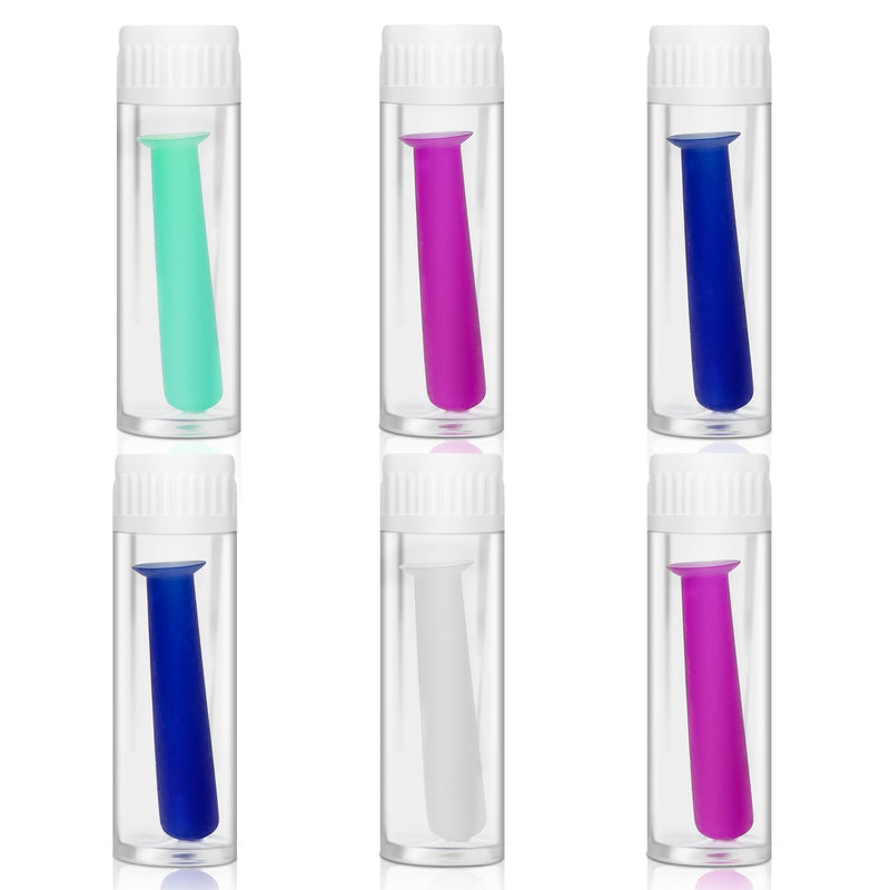 [Australia] - Hard Contact Lens Remover Tool Set, Silicone Suction Sticks for RGP and OK Lenses, 6pcs, for Travel & Daily Use with Storage Cases Multi-color (blue, Pink, Mint Green, White) 