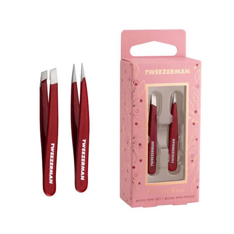Tweezerman Vintage Rose Micro Mini Tweezer Set Vintage Rose Micro Mini Set