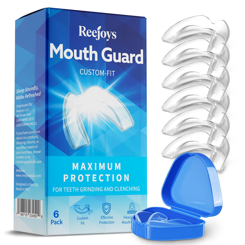 [Australia] - Mouth Guard for Grinding Teeth at Night: 9 Pack Moldable Sleeping Nightguard for Dental Clenching - Custom Protector for Bruxism Adults One Size Fits All 