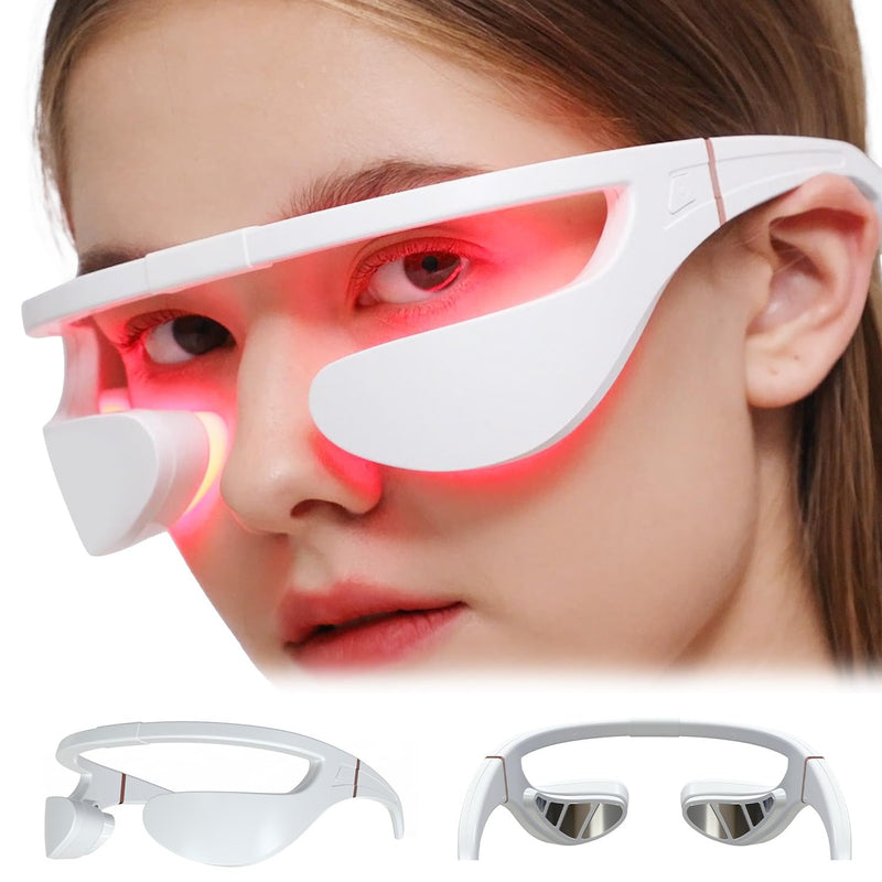 [Australia] - Microcurrent & 880nm Red Light Wrinkle Therapy Glasses,Under-Eye Massager,Used to Treat Eye Wrinkles.LED Eye Perfector (Model: EY-36B) 