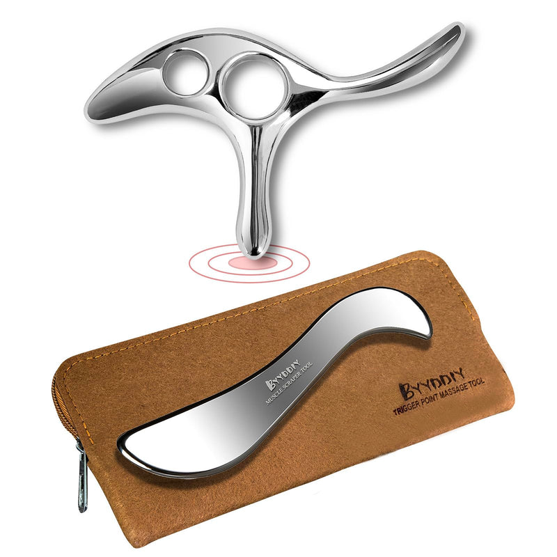 [Australia] - BYYDDIY Gua Sha Trigger Point Massage Tool & Muscle Scraper Tool -Thumb Protector,Deep Tissue Massage,Scraping Massage Tools (Ts) TD 