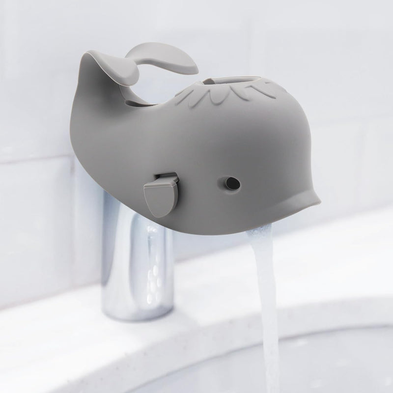 [Australia] - Baby Bathtub Faucet Cover, Faucet Cover Baby Bathtub Spout Cover, Bath Spout Protective Cover, Bathtub Safety Spout Guard, Baby Safety Protection Silicone Kit, Grey Whale Protector TypeGrey 