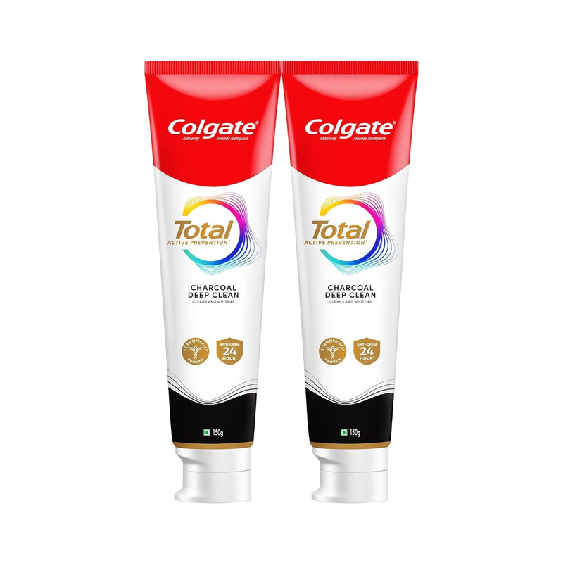 [Australia] - Charcoal Deep Clean Anti-Germ Toothpaste, 300g Total, Whole Mouth Health, 12-Hour Protection, Combo Pack 