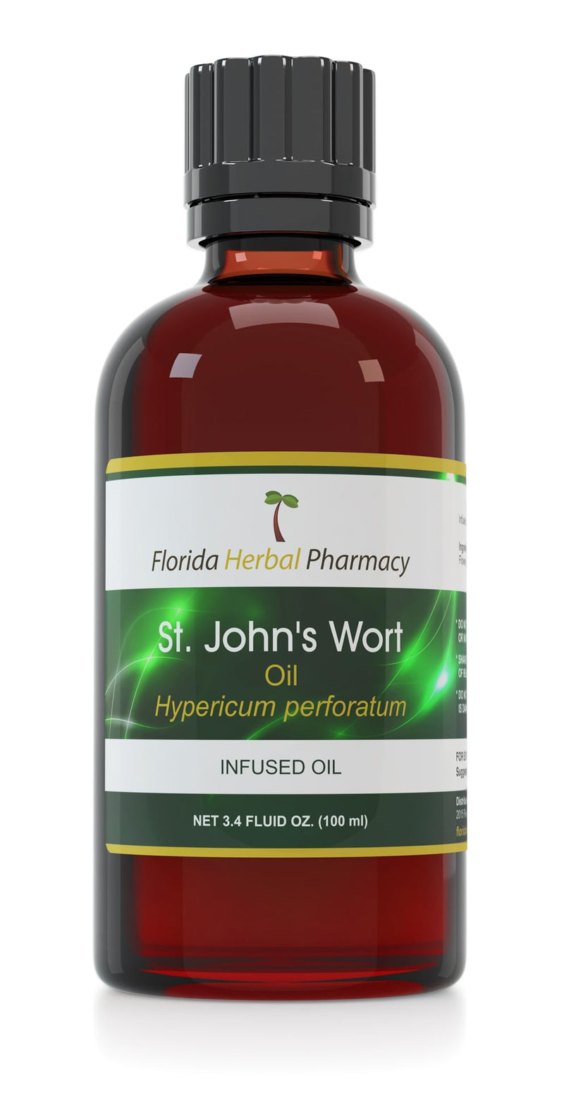 [Australia] - Florida Herbal Pharmacy, St. John's Wort (Hypericum perforatum) Infused Oil 3.4 oz (100 ml). 