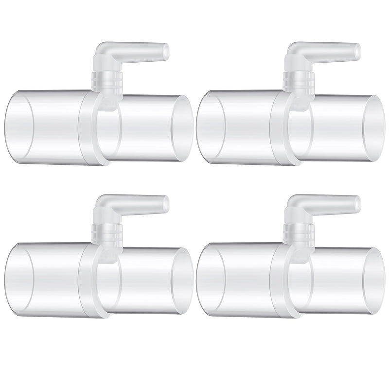 [Australia] - 4 Pack Oxygen Enrichment Adapter, Oxygen Adapter Enrichment Port Connector fits CPAP Tubing Hose, Medical Grade Universal CPAP Tube Connector Compatible with Heated and Non Heated Tube 