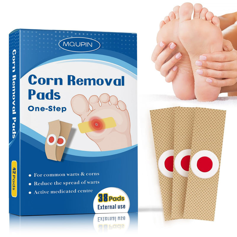 [Australia] - 38 Pcs Corn Removal Pads for Toe,Extra Strength Corn & Callus Remover for Feet & Toes for Adult and Elderly Nurses Hikers and Athletes Men and Women 
