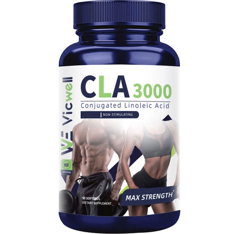 [Australia] - CLA 3000mg Softgels ‚Äì Conjugated Linoleic Acid with Safflower Oil ‚Äì CLA Supplement for Weight Management ‚Äì Gluten Free ‚Äì 90 Softgels 