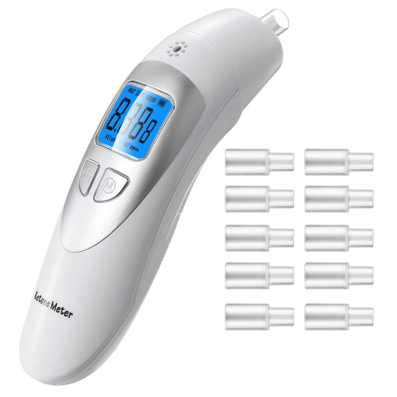 Breath Ketone Meter, Ketosis Breath Monitor, Acetone Tester for Keto Diet, Portable Ketone Analyzer, Ketone Level Tracker, Ketogenic Breath Testing Device, Fitness Ketosis Checker | Ketosis Tracking, Portable Breath Tester, Accurately Monitor Ketones, ...