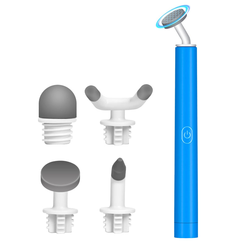 [Australia] - Mini Massager，Mini Massage Gun for Hand Therapy & Neck Shoulder Muscle Pain Relief, Quiet & Portable Soften Scar Tissue Massager, Travel & Office Use Blue 