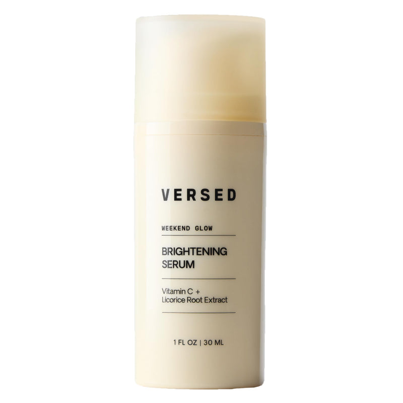 VERSED Weekend Glow Brightening Serum | Vitamin C & Licorice Root, 1 Oz | Lightweight, quick-absorbing antioxidant formula hydrates, boosts glow and improves the look of uneven tone