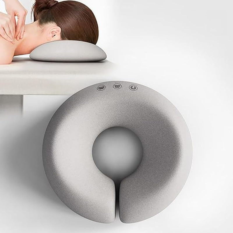 [Australia] - Massage Table Face Down Pillow,Memory Foam Face Massage Pillow,SPA Beauty Face Relax Headrest,Beauty Salon Pad Head Support Grey 