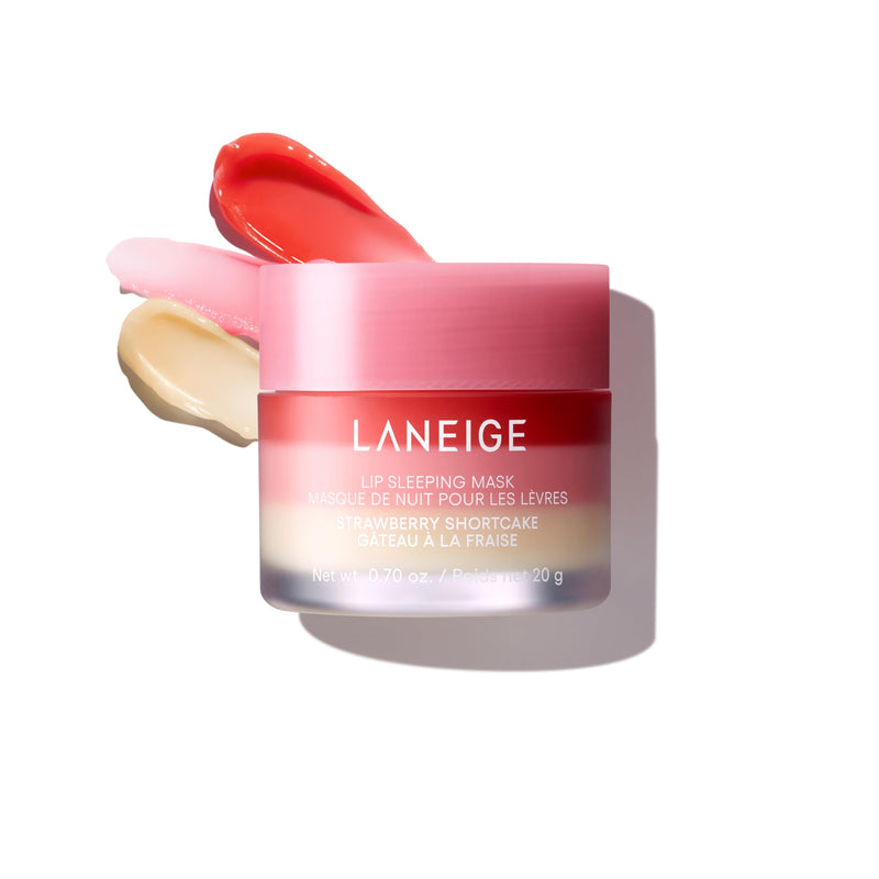 [Australia] - LANEIGE Lip Sleeping Mask: Nourish, Hydrate, Vitamin C, Murumuru & Shea Butter, Antioxidants, Flaky, Dry Lips Strawberry Shortcake 